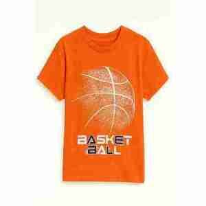 Max & Olivia Soft Jersey Fabric T-shirt with Glow in the Dark Screen Print